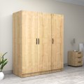 Victoria Megapap three doors melamine wardrobe in oak color 150x60x181cm.