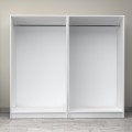 Victoria Megapap four doors melamine wardrobe in white color 200x60x181cm.