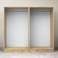Victoria Megapap four doors melamine wardrobe in oak color 200x60x181cm.