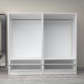 Victoria Megapap four doors melamine wardrobe in white color 200x60x181cm.