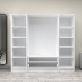 Victoria Megapap four doors melamine wardrobe in white color 200x60x181cm.