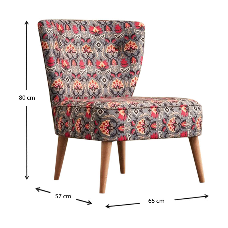Viola Megapap fabric chair multicolor 65x57x80cm.
