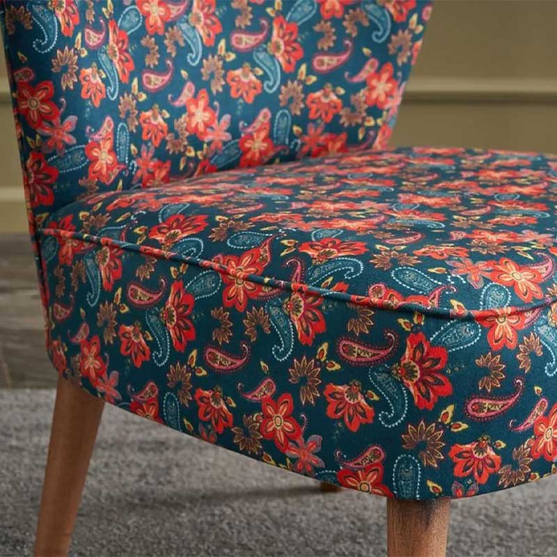 Viola Megapap fabric chair multicolor floral 65x57x80cm.