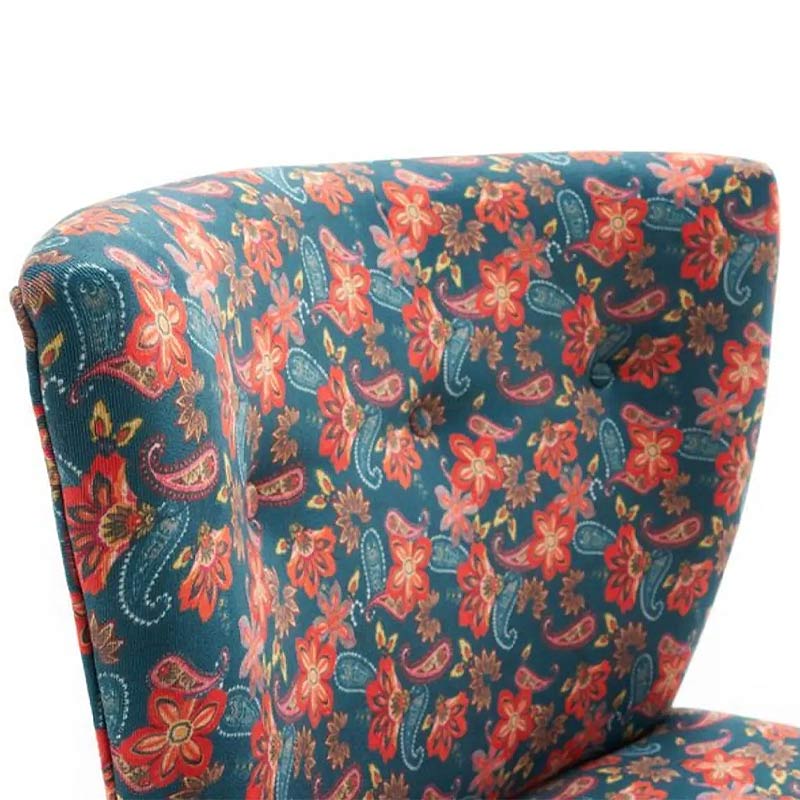 Viola Megapap fabric chair multicolor floral 65x57x80cm.
