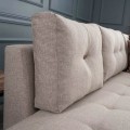 Manama Megapap fabric right corner sofa in cream color 280x206x85cm.