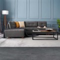 Manama Megapap fabric left corner sofa in antracite color 280x206x85cm.