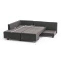 Manama Megapap fabric left corner sofa in antracite color 280x206x85cm.