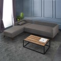 Bella Megapap fabric left corner sofa in anthracite color 275x165x85cm.
