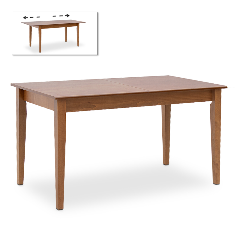 Dining set Adare-Francis Megapap 5 pcs solid wood - MDF extendable table 140/180x78x77cm.