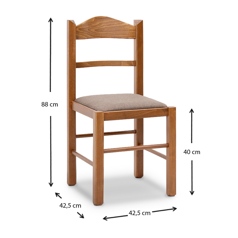 Dining set Adare-Virginia Megapap 5 pcs solid wood - MDF extendable table 140/180x78x77cm.