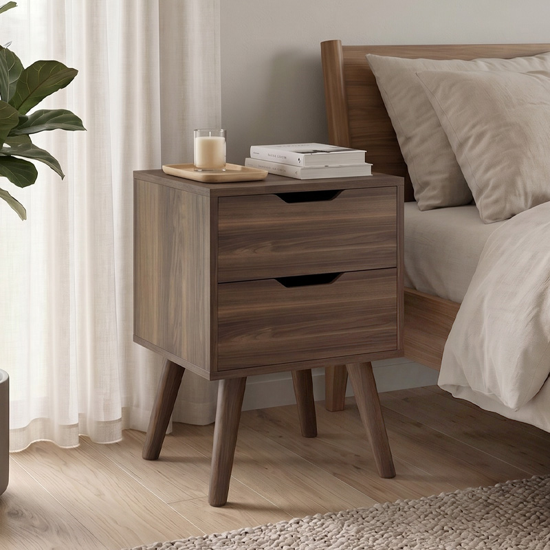 ALINA Bedside 29x29x44 Walnut