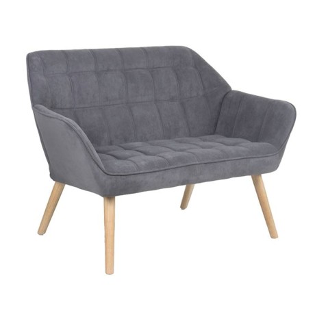 ALMA 2-Seater Sofa Natural / Velure Grey (K/D)