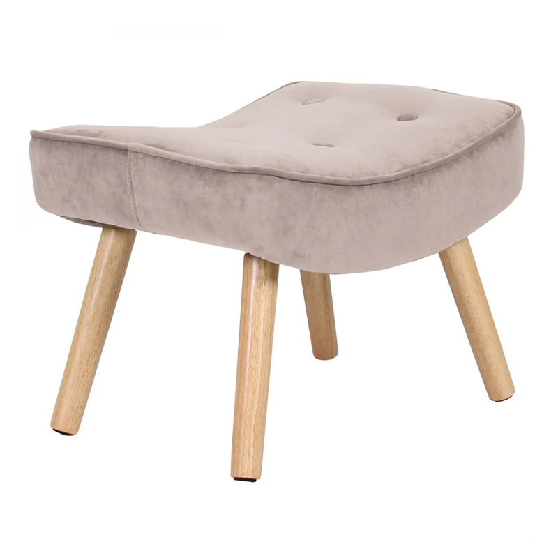ALMA Stool / Velure Light Brown (K/D)
