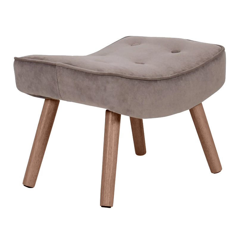 ALMA Stool Walnut/Velure Brown (K/D)