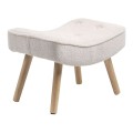 ALMA Stool Natural / Teddy White Fabric (K/D)
