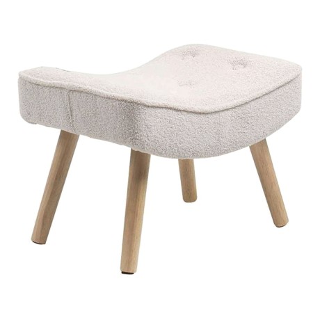 ALMA Stool Natural / Teddy White Fabric (K/D)