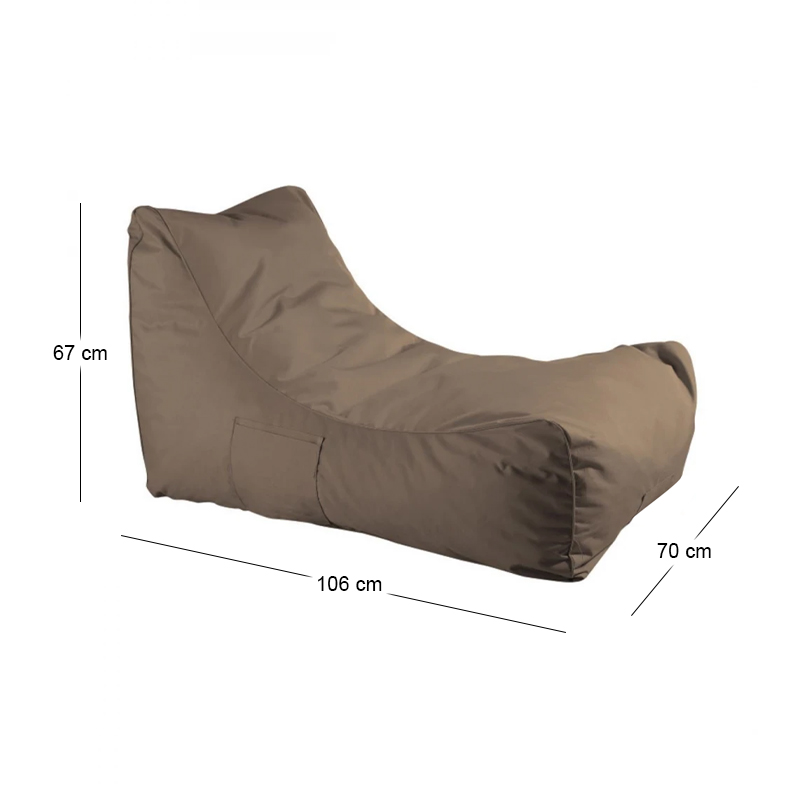 LAZY Lounge Bean Bag Brown 100% waterproof