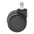 Megapap Spare Wheels for office chairs set of 5 pcs, color black