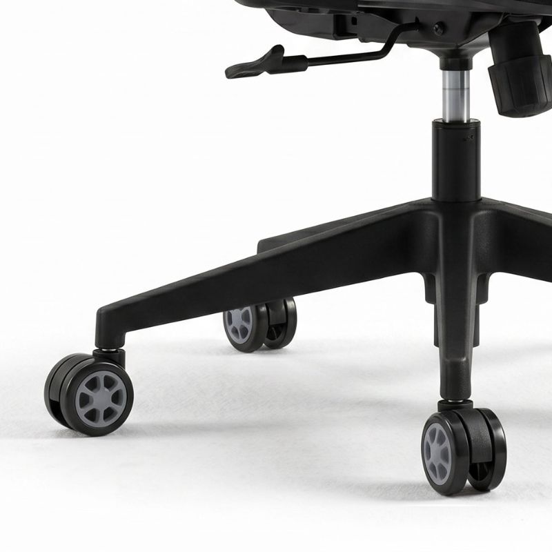 Megapap Spare Wheels for office chairs set of 5 pcs, color black - grey