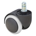 Megapap Spare Wheels for office chairs set of 5 pcs, color black - white