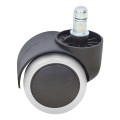 Megapap Spare Wheels for office chairs set of 5 pcs, color black - white