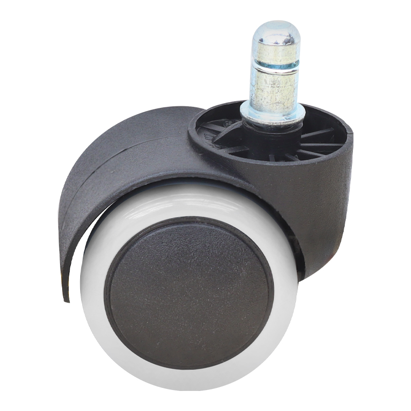 Megapap Spare Wheels for office chairs set of 5 pcs, color black - white