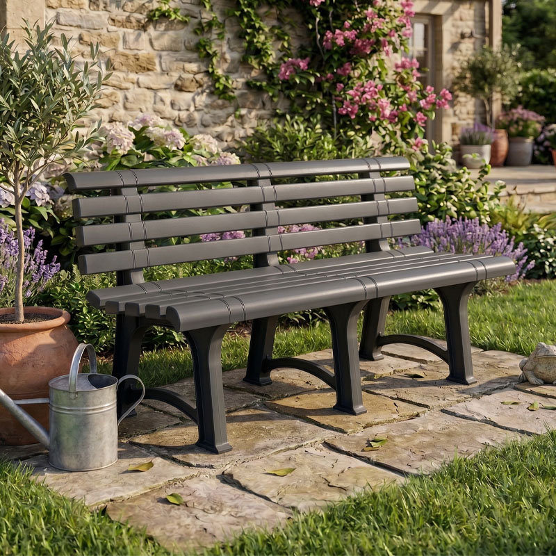 ATENA Garden Bench PP Anthracite