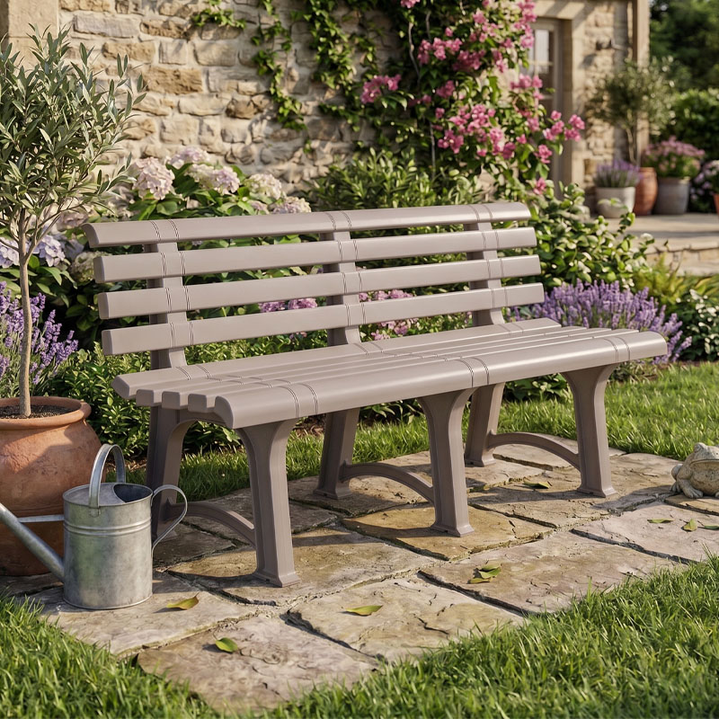 ATENA Παγκάκι Κήπου-Βεράντας, PP Tortora 150x73x51cm
