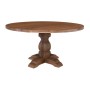 ATLAS Round Dining Table D.150cm, Mango Smoke Walnut