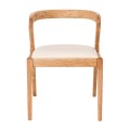 AVERY Chair Natural, Pu Cream