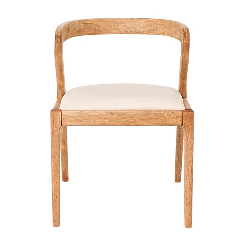 AVERY Chair Natural, Pu Cream
