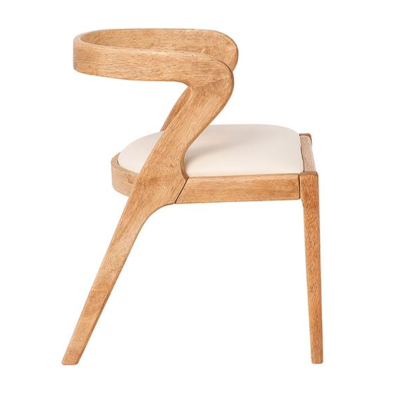 AVERY Chair Natural, Pu Cream