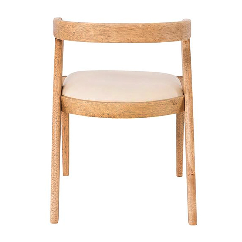 AVERY Chair Natural, Pu Cream
