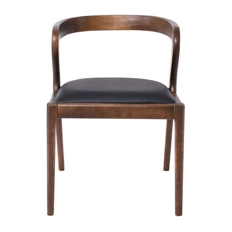 AVERY Chair Walnut, Pu Black