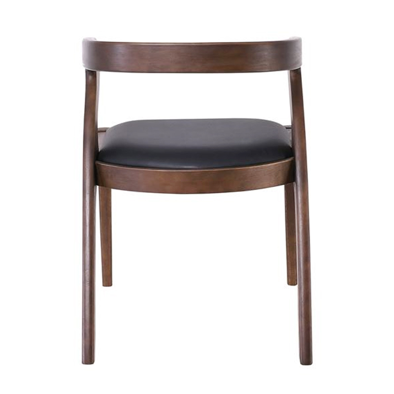 AVERY Chair Walnut, Pu Black
