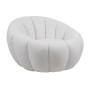 BEVERLY Armchair Teddy White Fabric