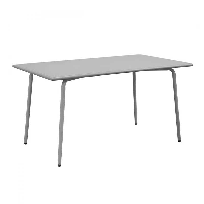 BRIO Flat Table-Pro 140x80cm Metal Cool Grey 4C