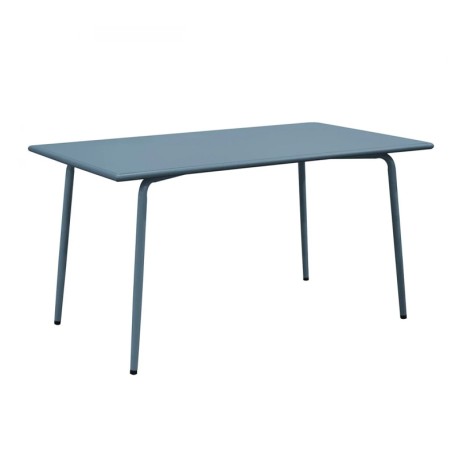 Τραπέζι κήπου Brio Flat Pro μεταλλικό χρώμα sandy blue 5415C 140x80x73εκ.