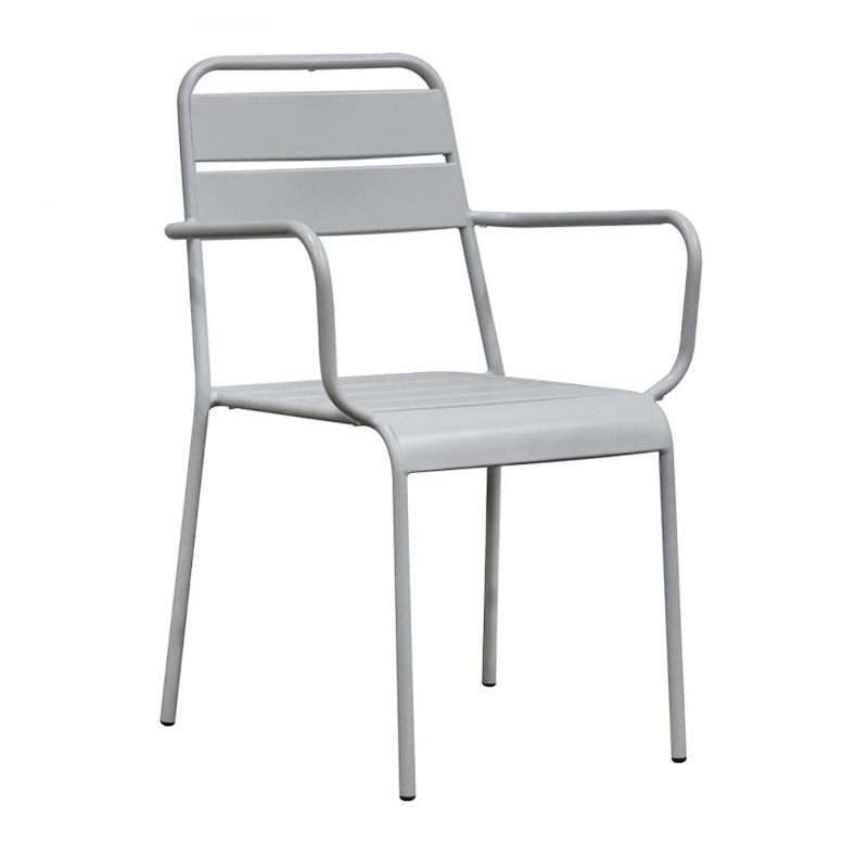 BRIO Stacking Armchair-Pro Metal Cool Grey 4C