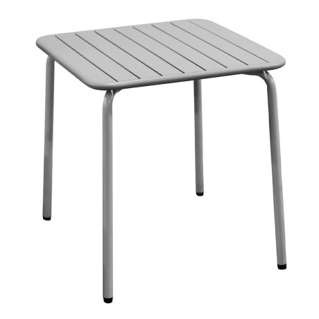 BRIO Slat Table-Pro 70x70cm Metal Cool Grey 4C