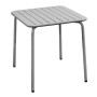 BRIO Slat Table-Pro 70x70cm Metal Cool Grey 4C