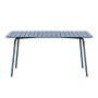 Τραπέζι κήπου Brio Slat Pro μεταλλικό χρώμα sandy blue 5415C 160x90x73εκ.