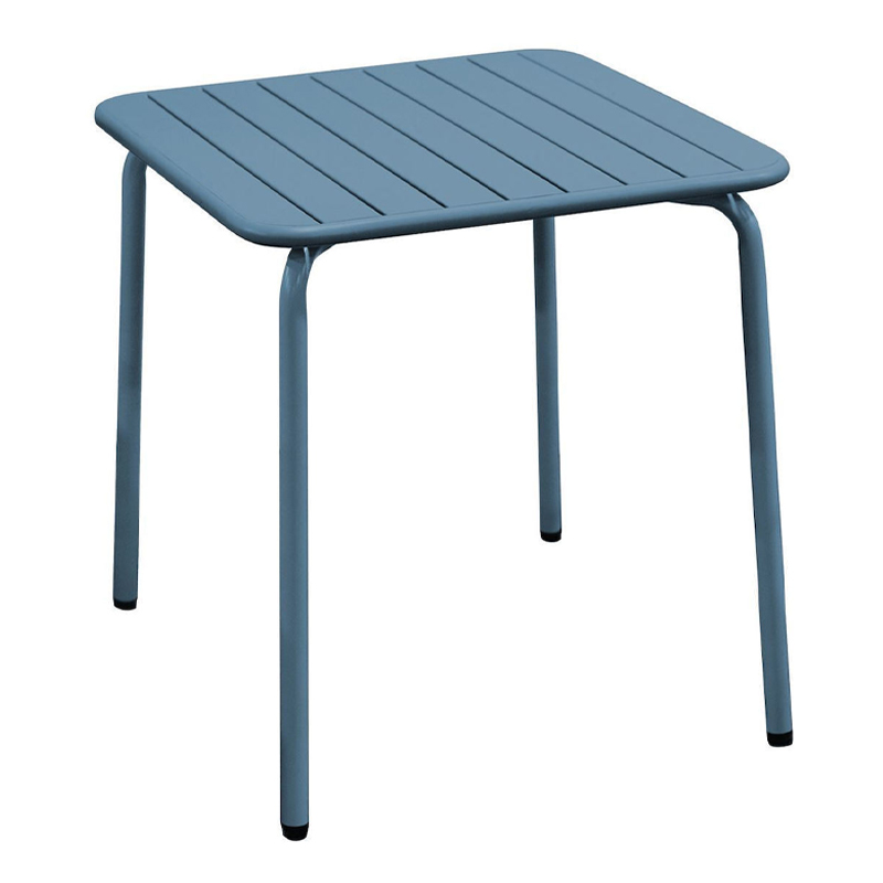 BRIO Slat Table-Pro 70x70cm Metal Sandy Blue 5415C