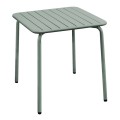 Τραπέζι κήπου Brio Slat Pro μεταλλικό χρώμα sandy green 5635C 70x70x73εκ.