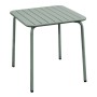 Τραπέζι κήπου Brio Slat Pro μεταλλικό χρώμα sandy green 5635C 70x70x73εκ.