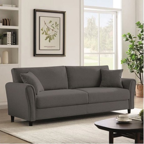 BRITAIN 3-Seater Sofa Grey Fabric