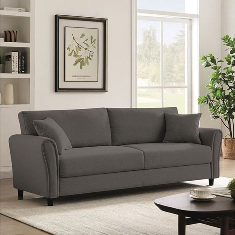BRITAIN 3-Seater Sofa Grey Fabric