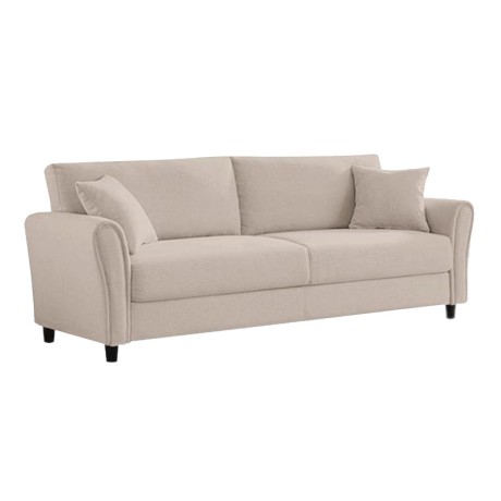 BRITAIN 3-Seater Sofa Beige Fabric