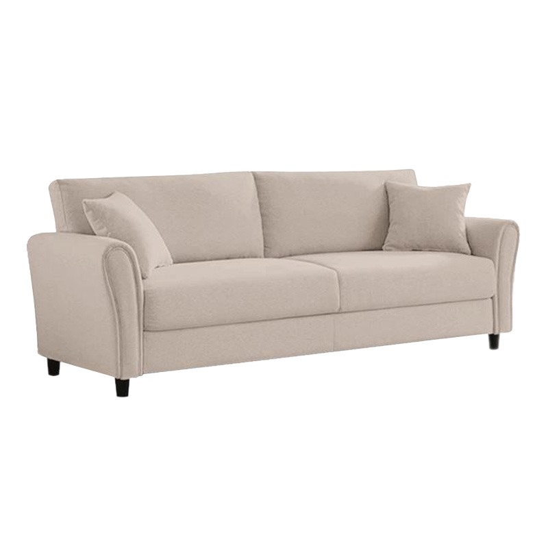 BRITAIN 3-Seater Sofa Beige Fabric