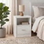 CALIBER Bedside 47x39x60 White 1-Drawer
